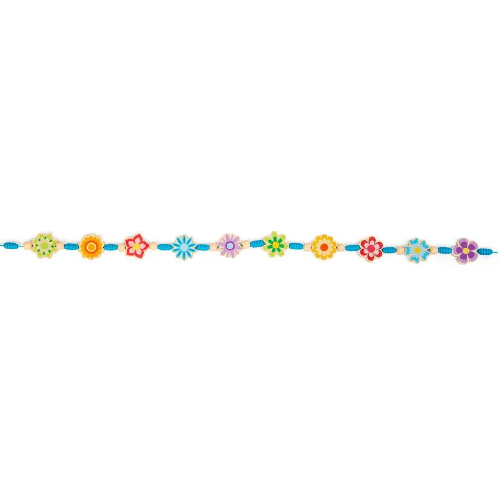 SET DE CREATIE DIN LEMN - BIJUTERII CU FLORICELE - BIGJIGS TOYS (38013)