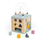 CUB 5 IN 1 CU ACTIVITATI - PASTEL - BIGJIGS TOYS (38038)
