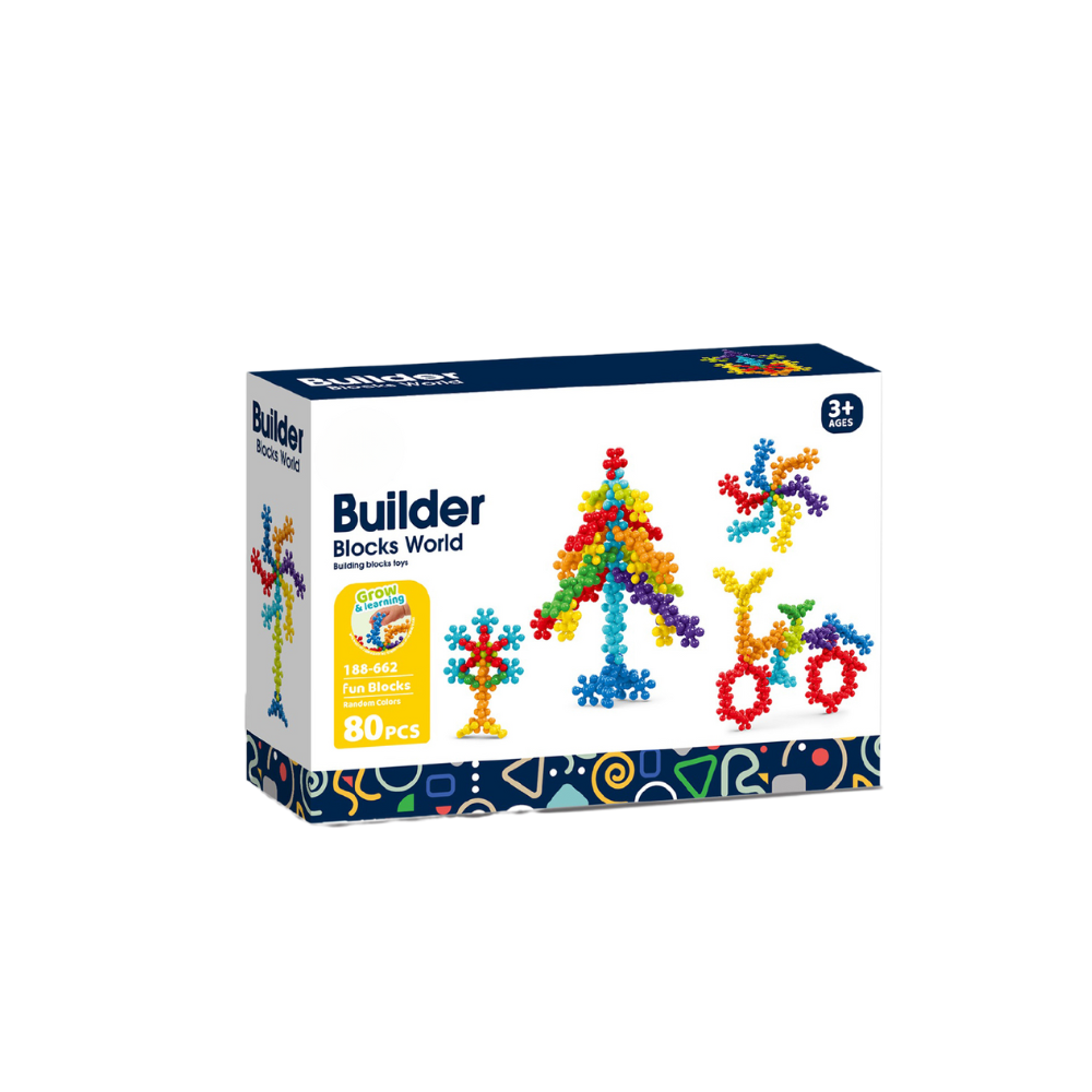 STEAM CONSTRUCTION GAME - COLORFUL FLOWERS (80 PIECES) - OWL (188-662)