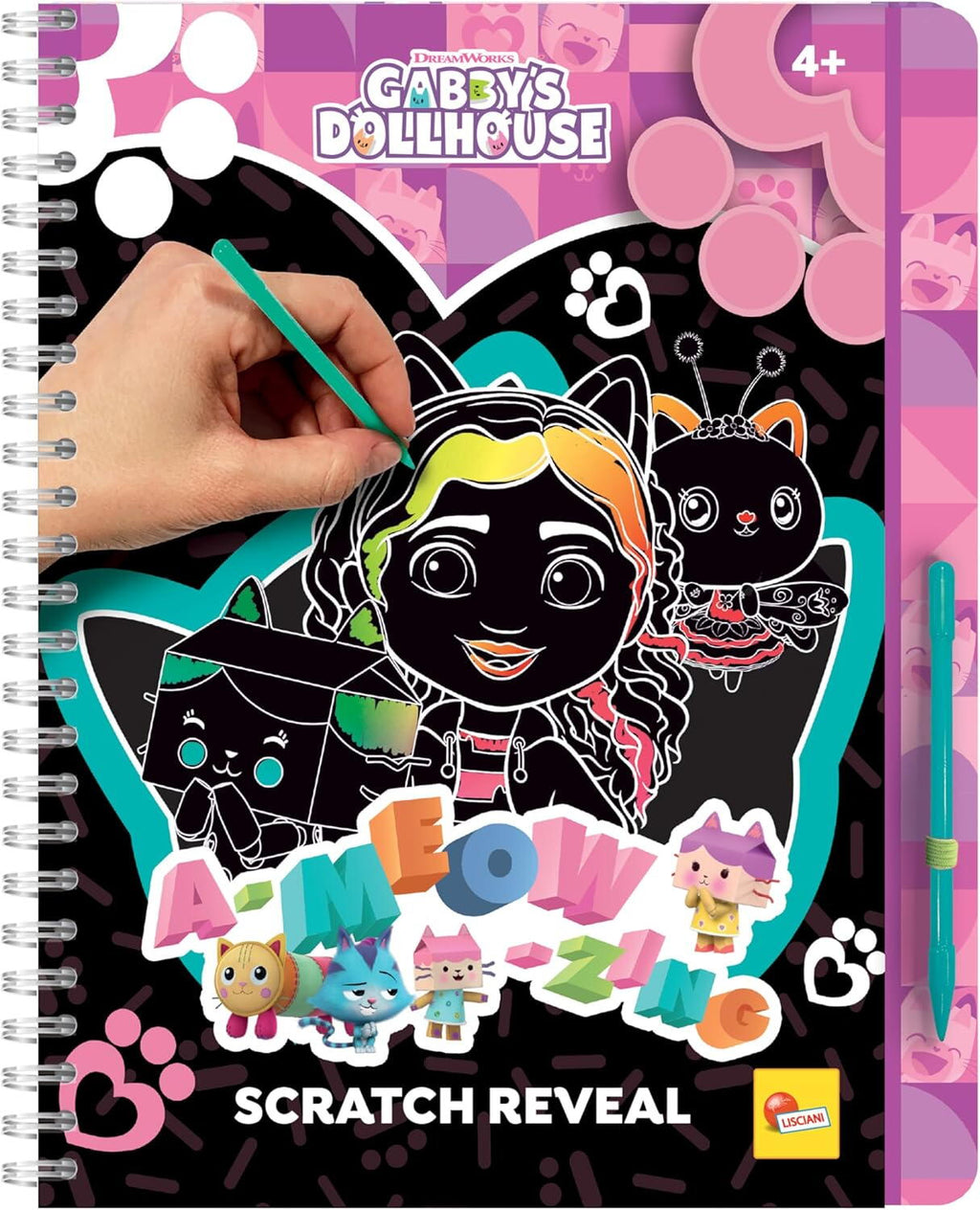 SCRAPER BOOK - GABBY'S DOLLHOUSE &amp; KITTENS - LISCIANI (L12976)