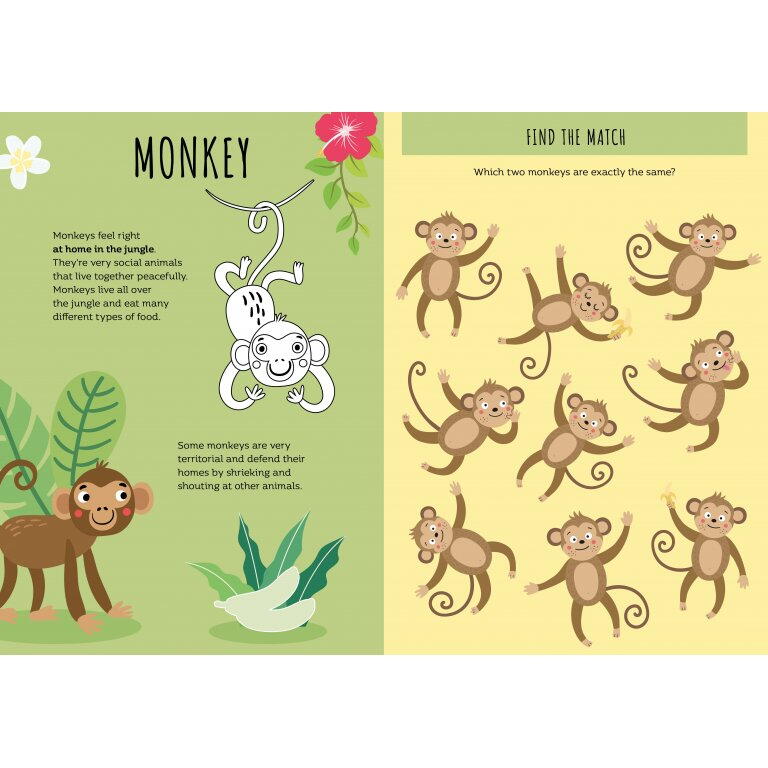 CARTE DE ACTIVITATI CU ABTIBILDURI - JUNGLA - SASSI (978-88-303-1328-6)