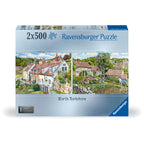 PUZZLE CASUTE COZY DIN NORDUL YORKSHIRE 2X500 PIESE - RAVENSBURGER (RVSPA00024)