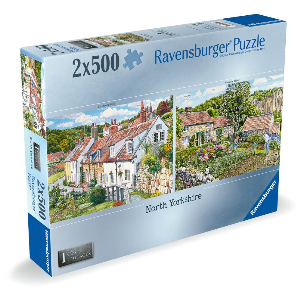 PUZZLE CASUTE COZY DIN NORDUL YORKSHIRE 2X500 PIESE - RAVENSBURGER (RVSPA00024)