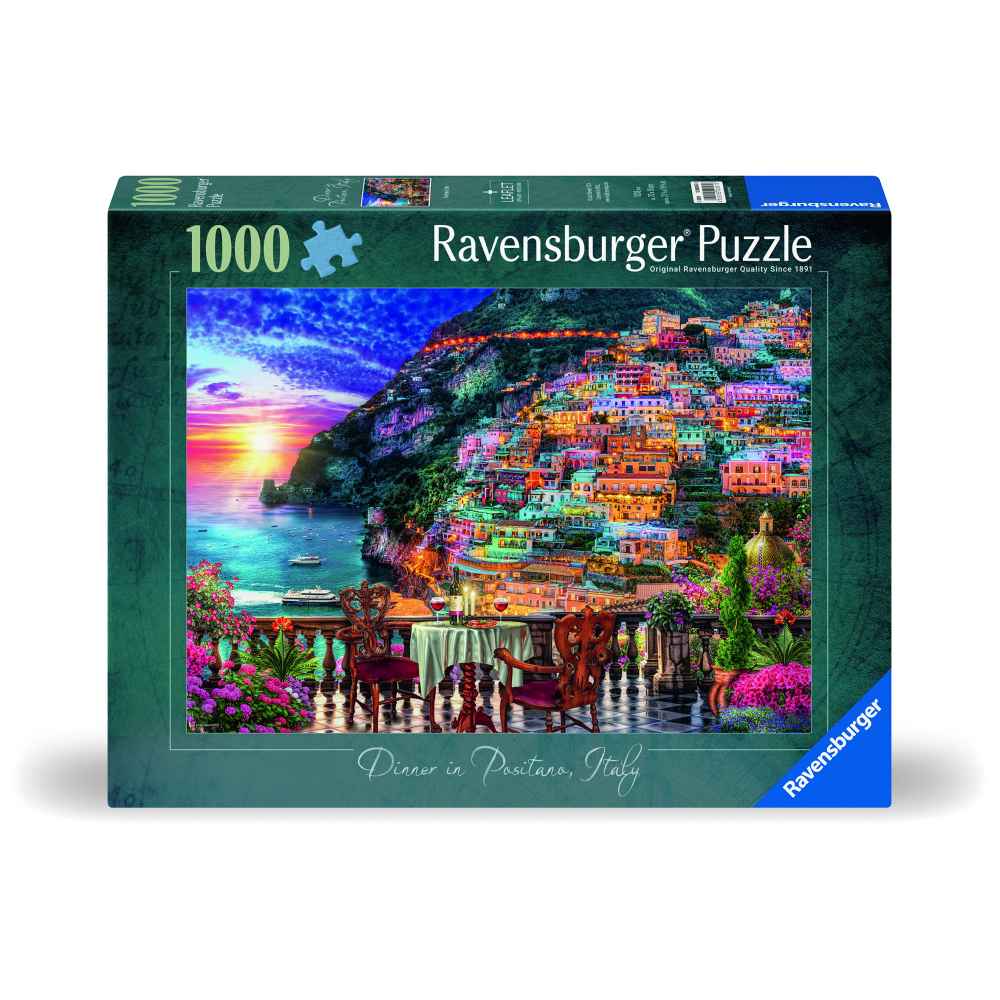 RAVENSBURGER - DINNER IN POSITANO PUZZLE 1000 PIECES NEW DESIGN - RAVENSBURGER (RVSPA00057)