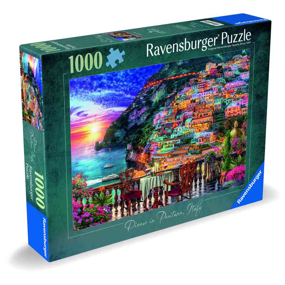 RAVENSBURGER - DINNER IN POSITANO PUZZLE 1000 PIECES NEW DESIGN - RAVENSBURGER (RVSPA00057)