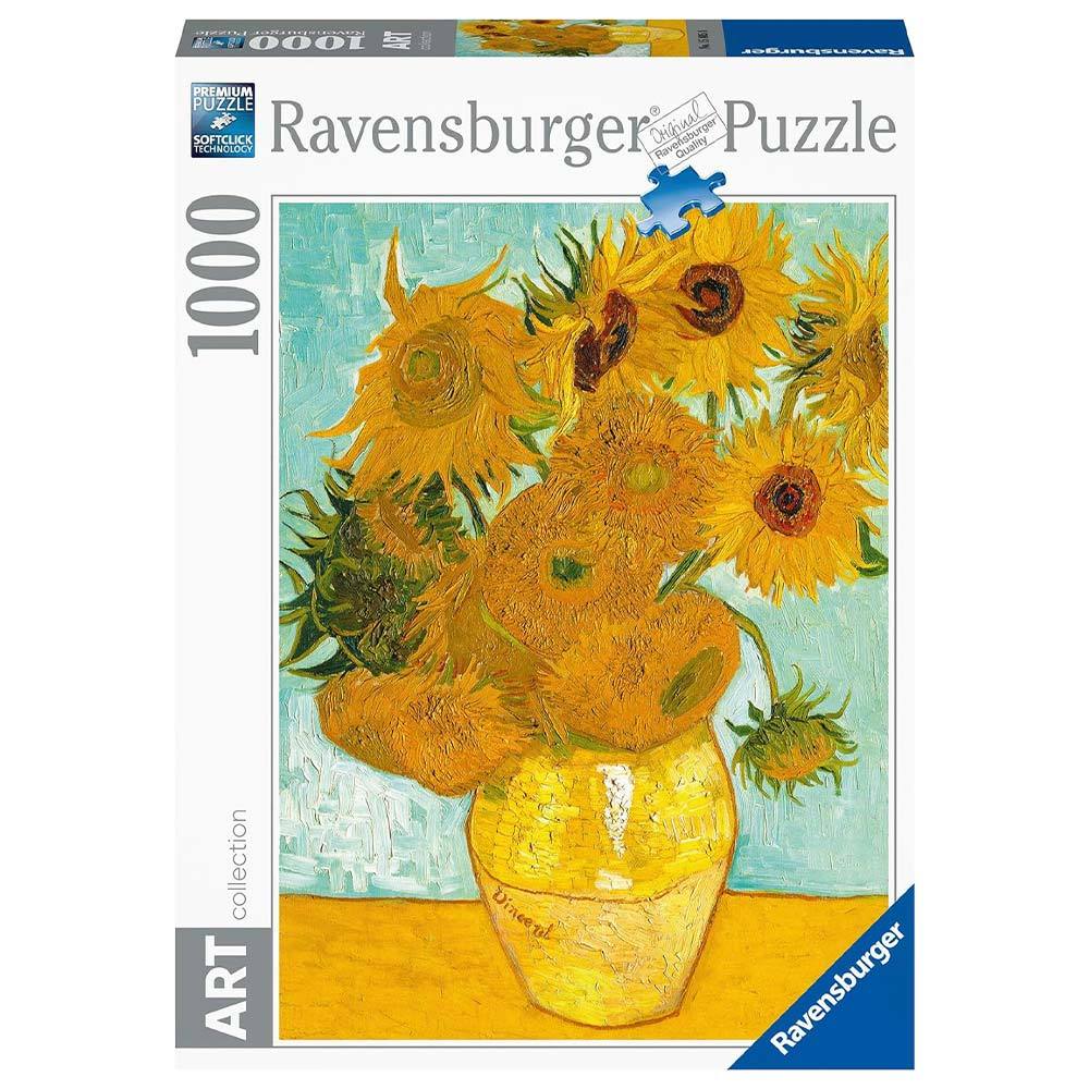 PUZZLE VAN GOGH VAZA CU FLORI 1000 PIESE DESIGN NOU - RAVENSBURGER (RVSPA00070)