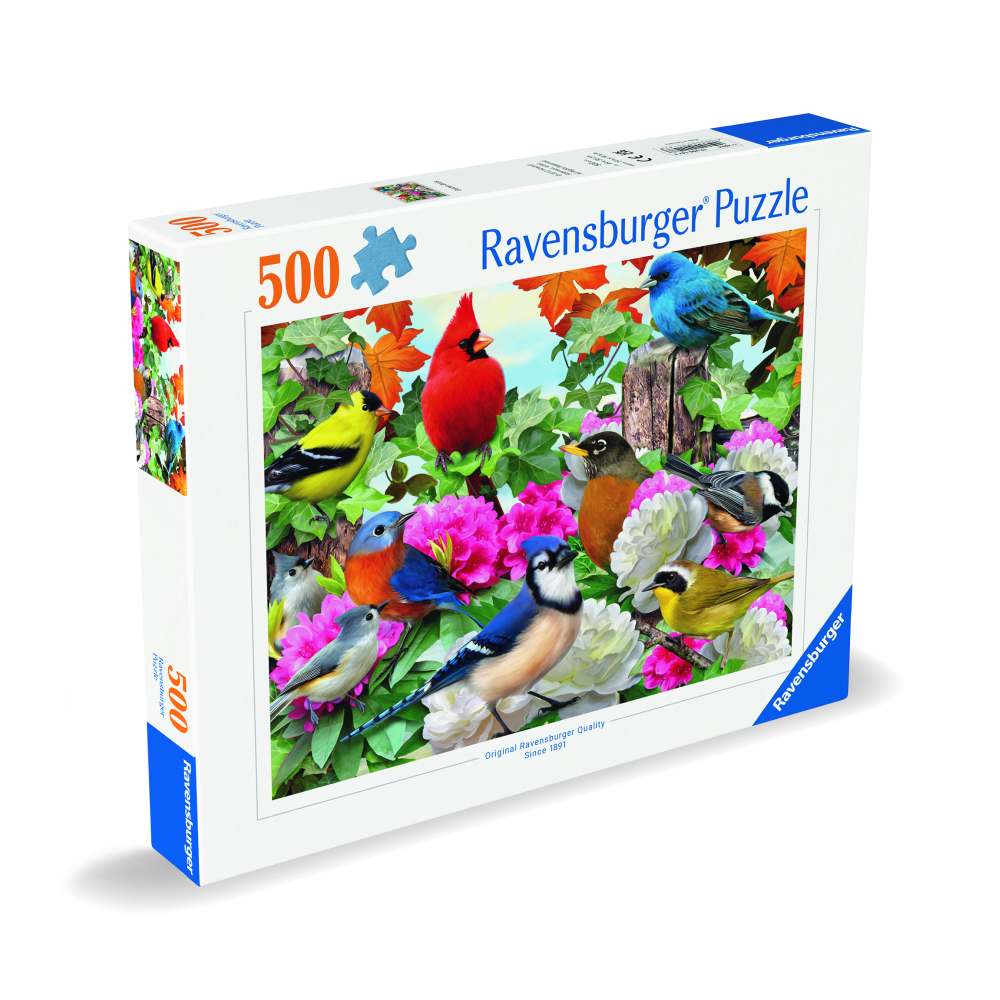 PUZZLE PASARI 500 PIESE DESIGN NOU - RAVENSBURGER (RVSPA00147)