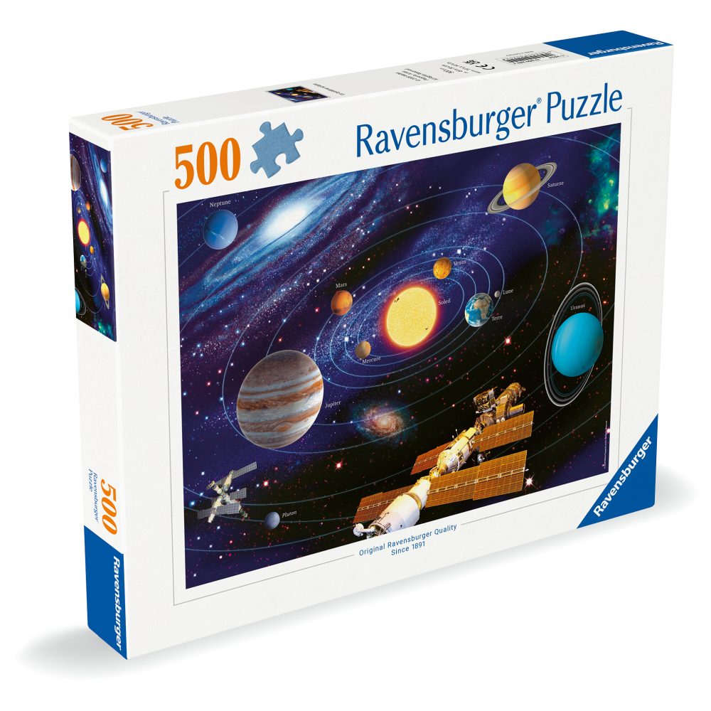 Puzzle sistemul solar 500 piese design nou