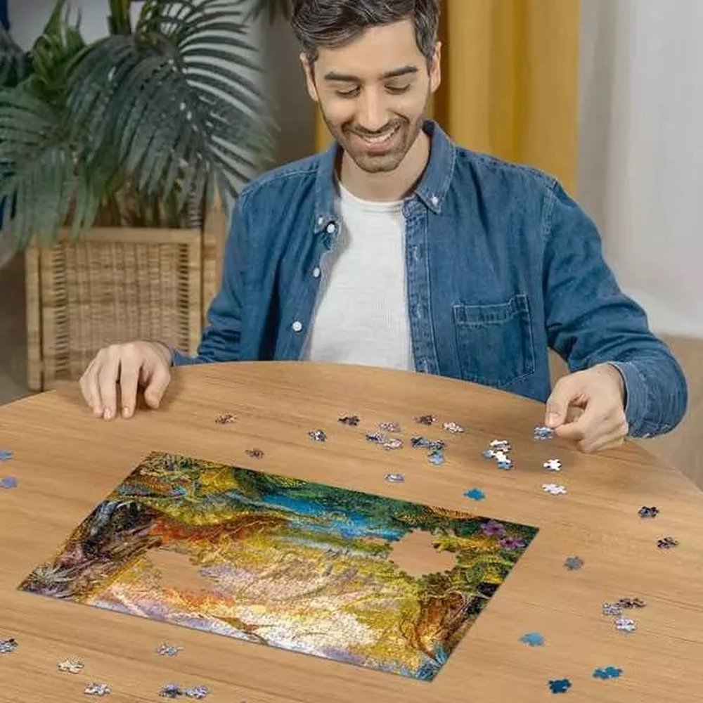 PUZZLE TINUTUL DINOZAURILOR 500 PIESE DESIGN NOU - RAVENSBURGER (RVSPA00238)