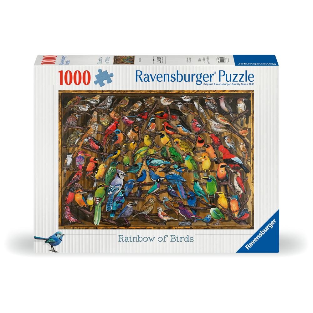 PUZZLE CURCUBEU DE PASARI 1000 PIESE DESIGN NOU - RAVENSBURGER (RVSPA00281)