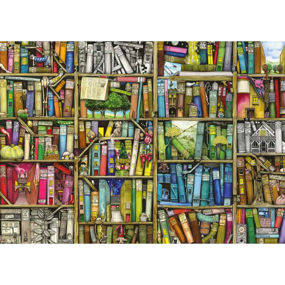 Puzzle Colin Thompson libraria bizara 1000 piese design nou