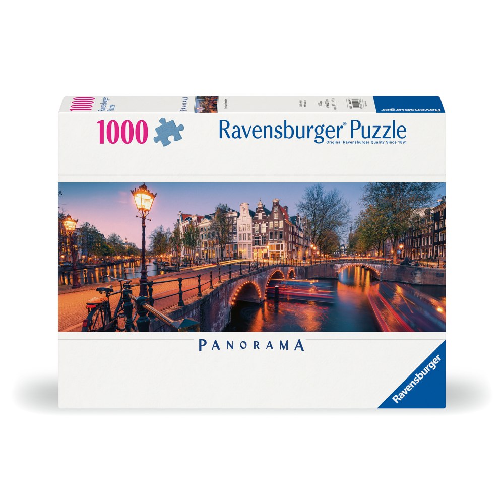 PANORAMA PUZZLE NIGHT IN AMSTERDAM 1000 PIECES NEW DESIGN - RAVENSBURGER (RVSPA00446)