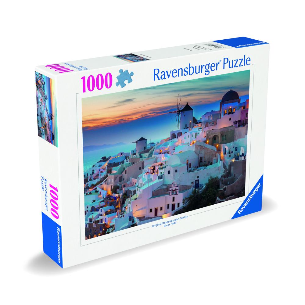 RAVENSBURGER - NIGHT IN SANTORINI PUZZLE 1000 PIECES NEW DESIGN - RAVENSBURGER (RVSPA00663)
