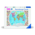 PUZZLE POLITICAL MAP WORLD GLOBE 1000 PIECES NEW DESIGN - RAVENSBURGER (RVSPA00664)