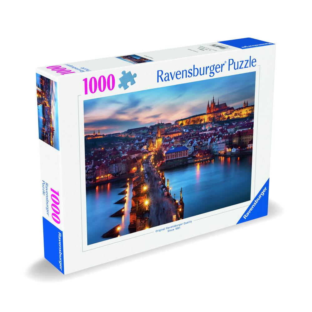 PUZZLE PRAGA NOAPTEA 1000 PIESE DESIGN NOU - RAVENSBURGER (RVSPA00674)