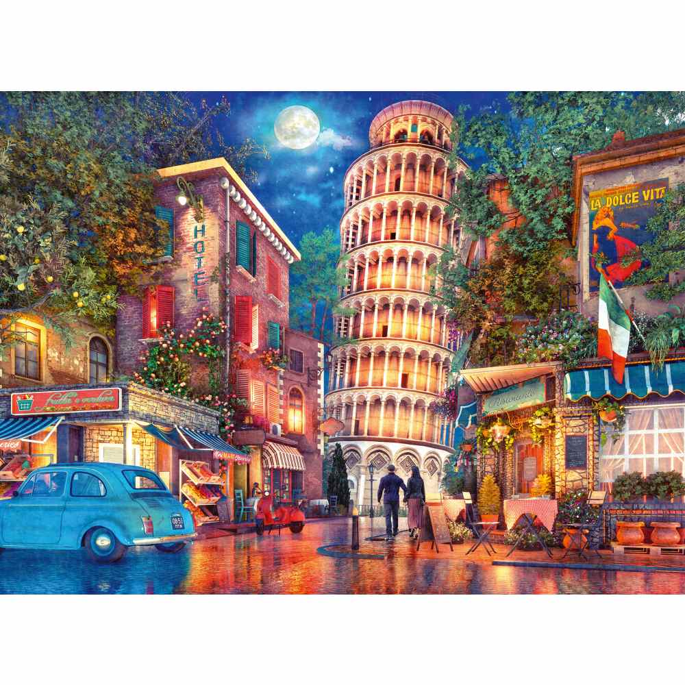 PUZZLE THE STREETS OF PISA 500 PIECES NEW DESIGN - RAVENSBURGER (RVSPA00709)