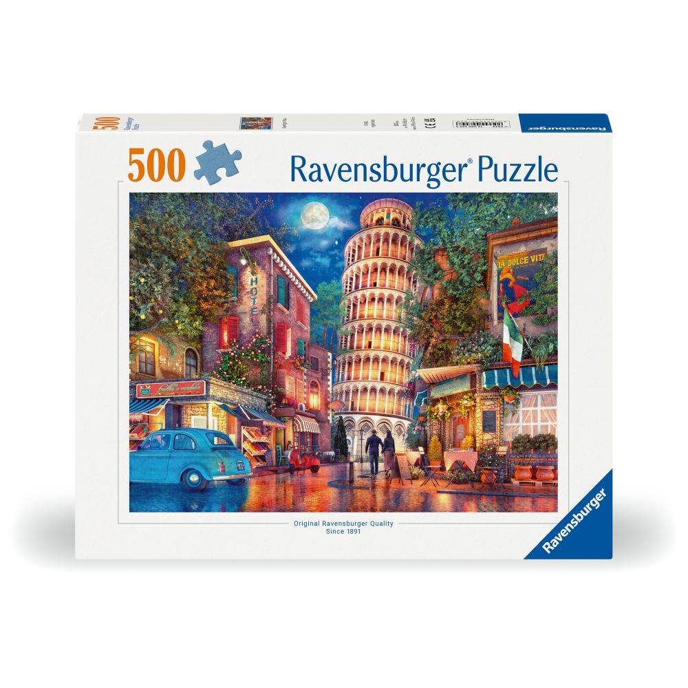 PUZZLE THE STREETS OF PISA 500 PIECES NEW DESIGN - RAVENSBURGER (RVSPA00709)