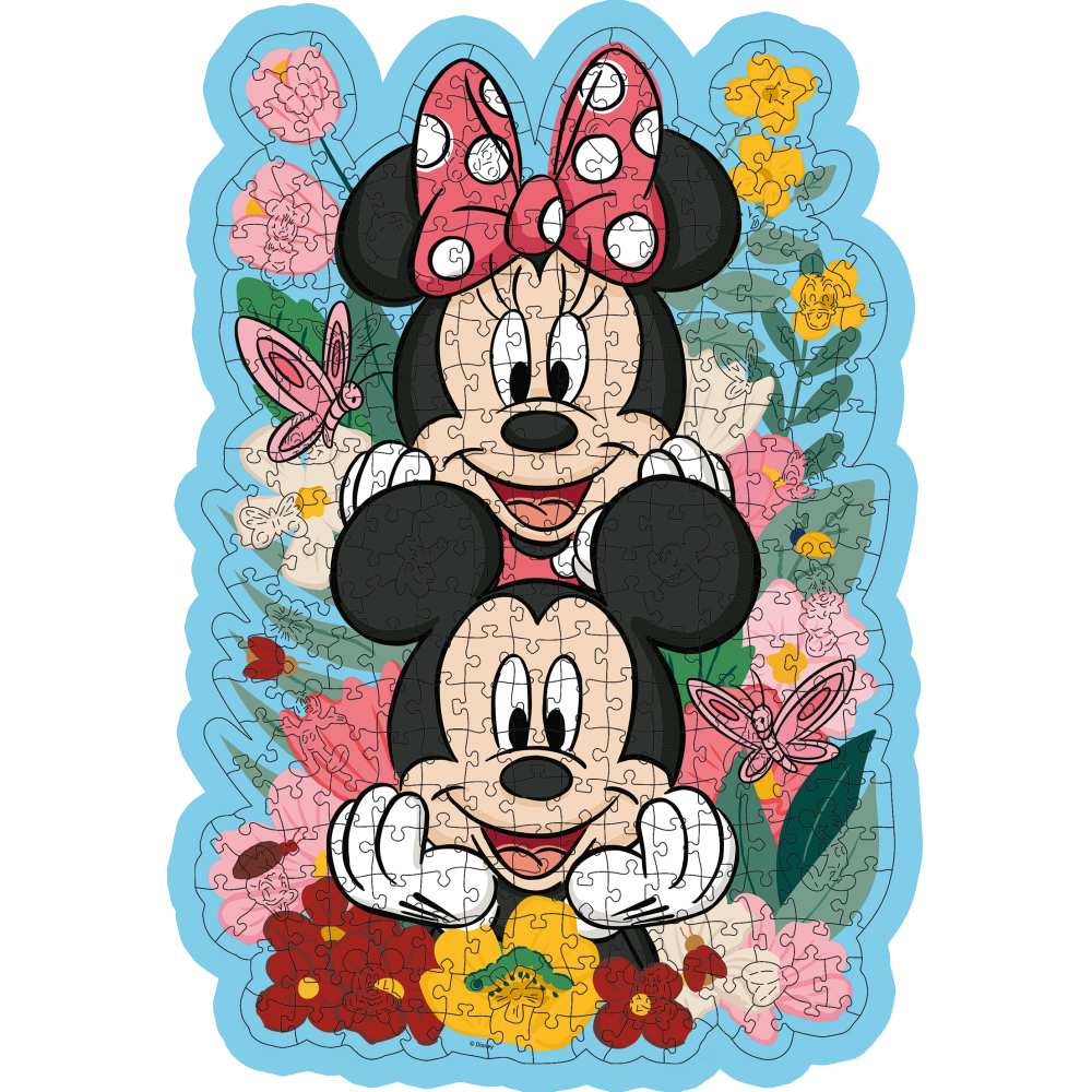 PUZZLE LEMN MICKEY SI MINNIE 300 PIESE - RAVENSBURGER (RVSPA00762)