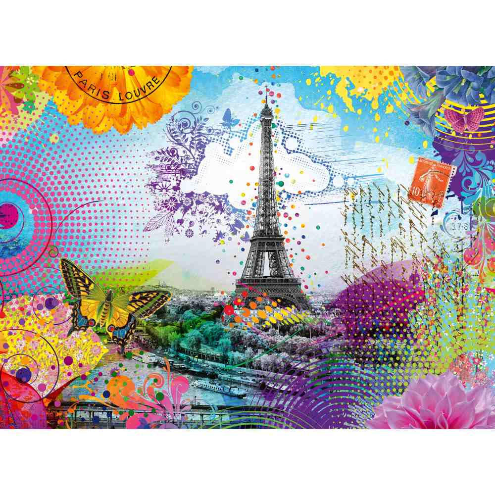 RAVENSBURGER - PARIS POSTCARD PUZZLE 500 PIECES - RAVENSBURGER (RVSPA00772)