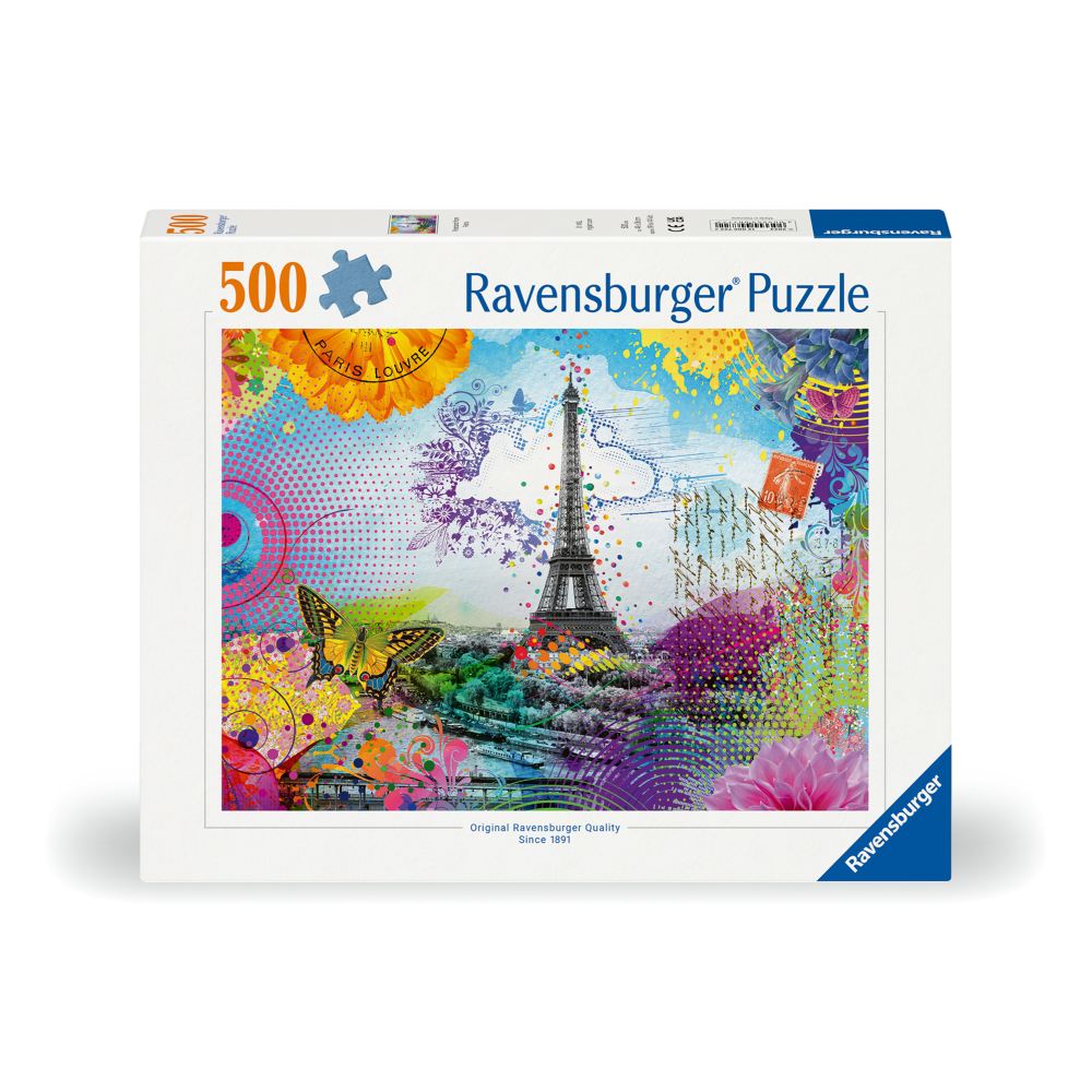 RAVENSBURGER - PARIS POSTCARD PUZZLE 500 PIECES - RAVENSBURGER (RVSPA00772)