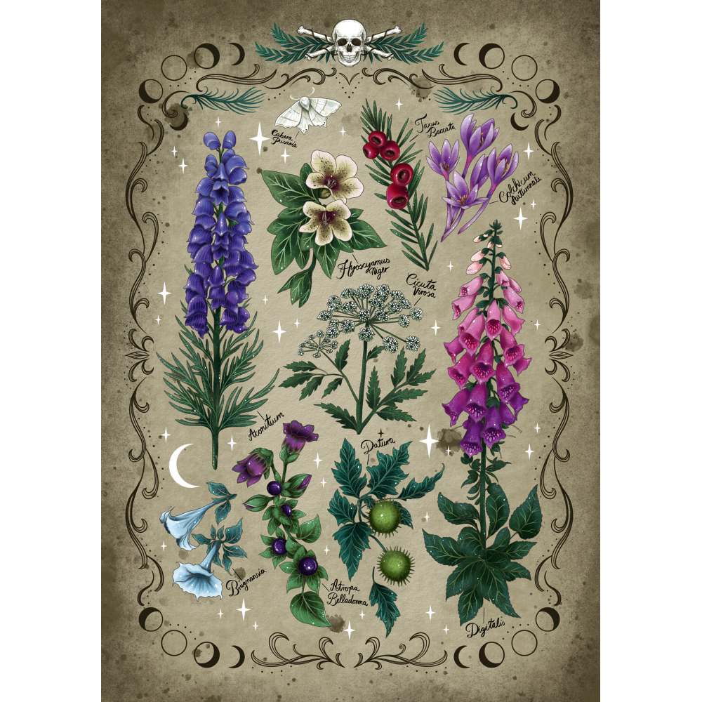 RAVENSBURGER - POISONOUS PLANTS PUZZLE 1000 PIECES - RAVENSBURGER (RVSPA00781)