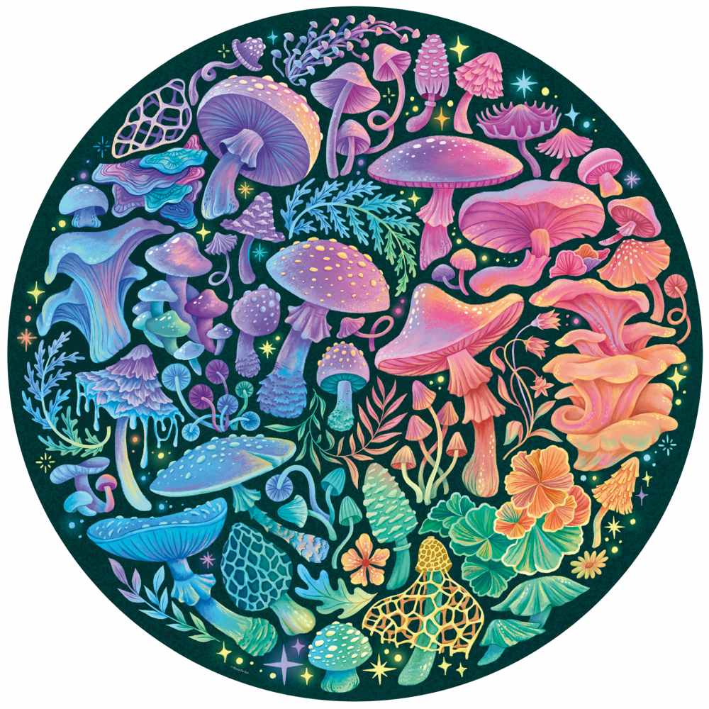 MUSHROOM CIRCLE PUZZLE 500 PIECES - RAVENSBURGER (RVSPA00822)