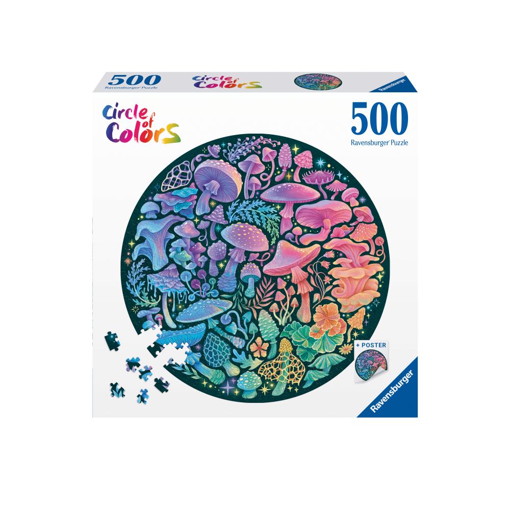 MUSHROOM CIRCLE PUZZLE 500 PIECES - RAVENSBURGER (RVSPA00822)