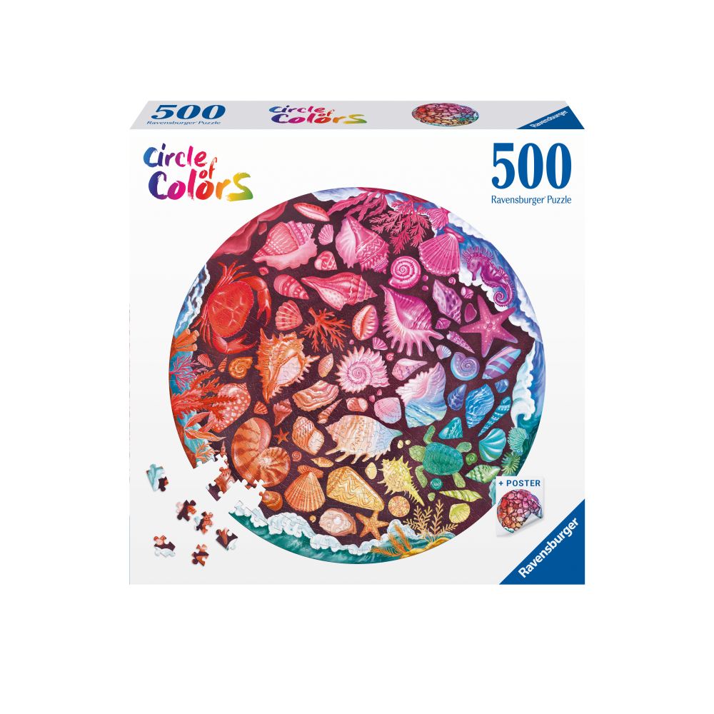 MARINE ANIMALS CIRCLE PUZZLE 500 PIECES - RAVENSBURGER (RVSPA00823)