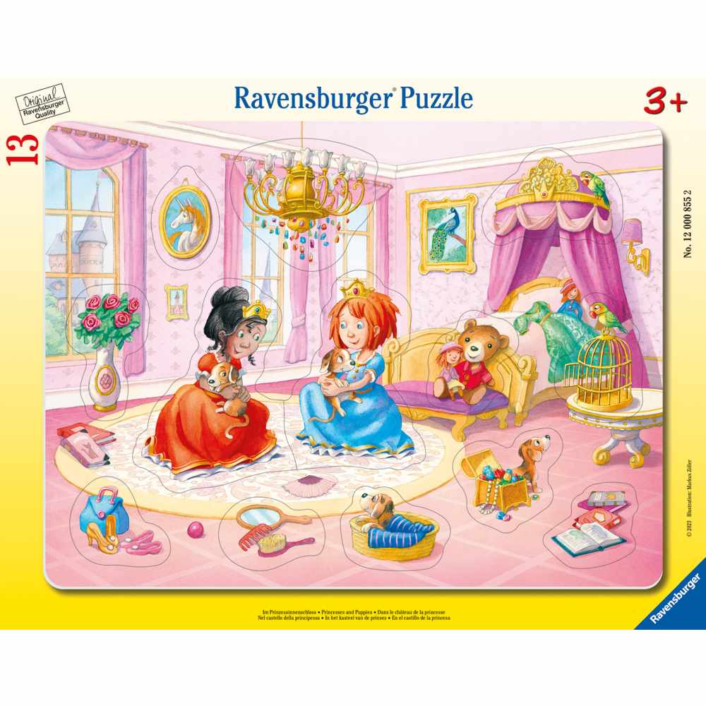FRAME PUZZLE PRINCESSES AND BUGS 13 PIECES - RAVENSBURGER (RVSPC00855)