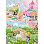 PRINCESS AND UNICORN PUZZLE 2 X 12 PIECES - RAVENSBURGER (RVSPC00858)