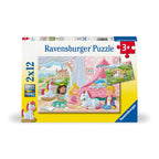 PRINCESS AND UNICORN PUZZLE 2 X 12 PIECES - RAVENSBURGER (RVSPC00858)