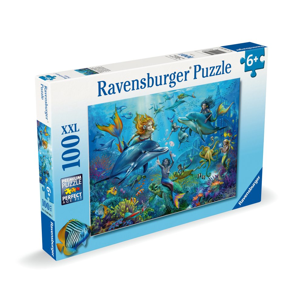 MERMAID AND DOLPHIN PUZZLE 100 PIECES - RAVENSBURGER (RVSPC00864)