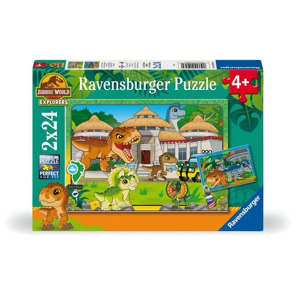 JURASSIC WORLD EXPLORERS PUZZLE 2X24 PIECES - RAVENSBURGER (RVSPC01057)