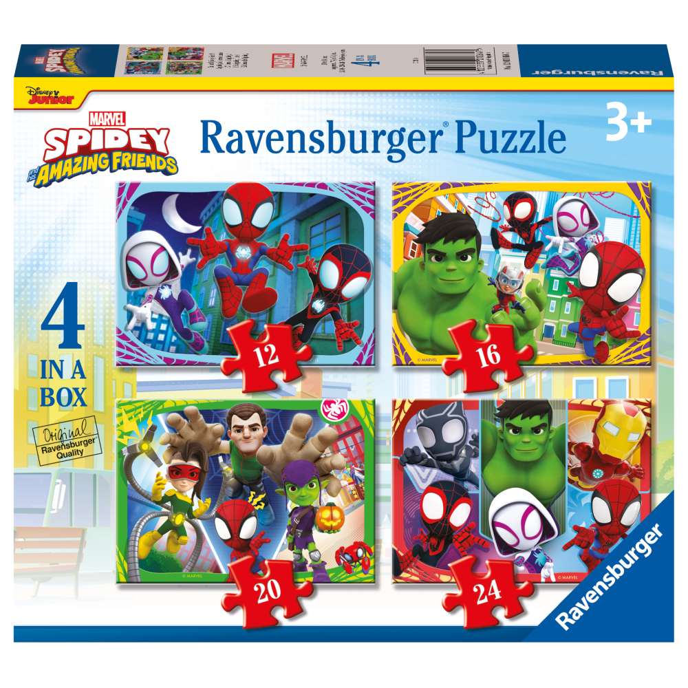 SPIDEY PUZZLE 12, 16, 20, 24 PIECES - RAVENSBURGER (RVSPC01064)