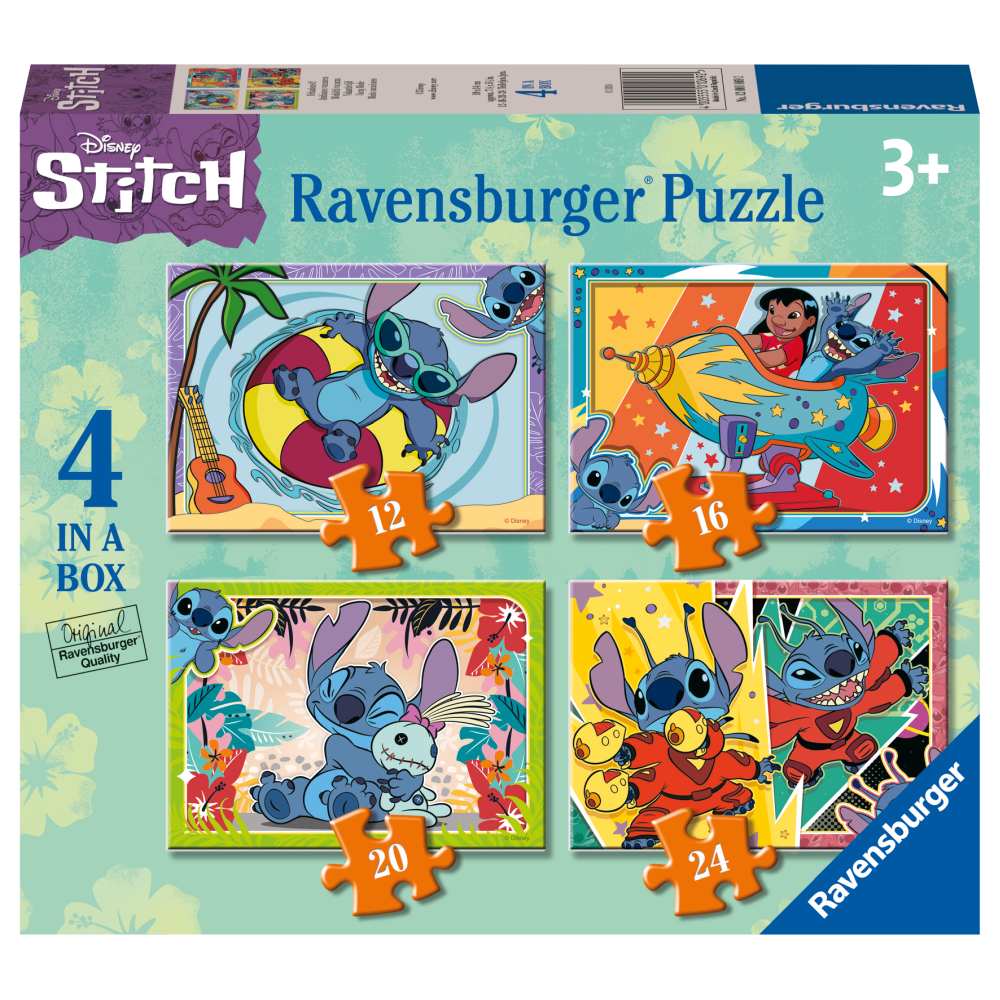 PUZZLE DISNEY STITCH 12, 16, 20, 24 PIECES - RAVENSBURGER (RVSPC01069)