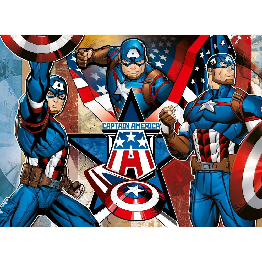 CAPTAIN AMERICA PUZZLE 100 PIECES - RAVENSBURGER (RVSPC01073)