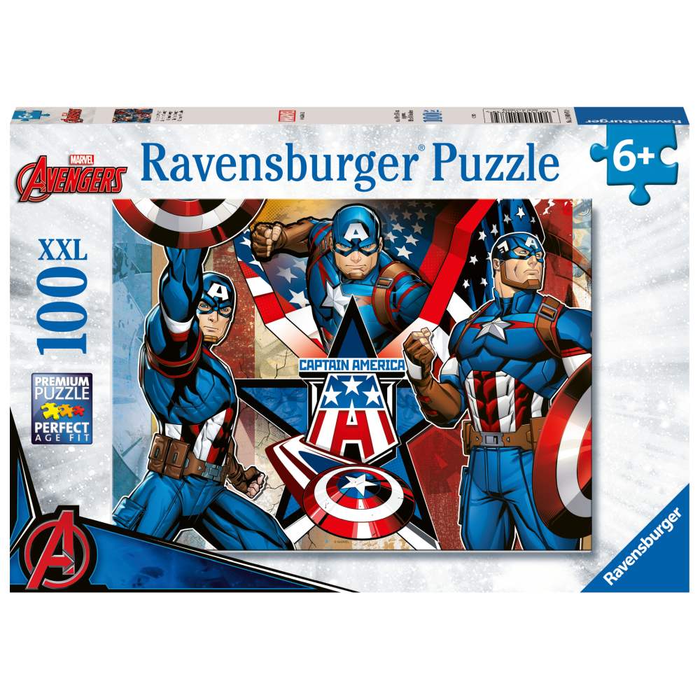 CAPTAIN AMERICA PUZZLE 100 PIECES - RAVENSBURGER (RVSPC01073)