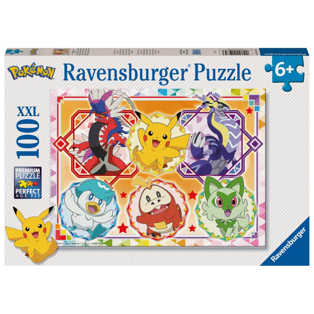 PUZZLE POKEMON CHARACTERS 100 PIECES - RAVENSBURGER (RVSPC01075)