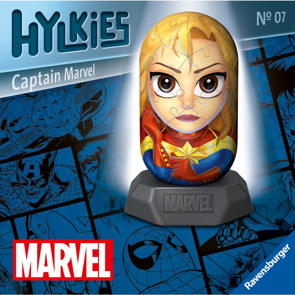 3D PUZZLE HYLKIES MARVEL CAPTAIN MARVEL 54 PIECES - RAVENSBURGER (RVS3D01156)