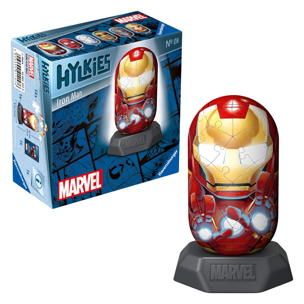 3D PUZZLE HYLKIES MARVEL IRON MAN 54 PIECES - RAVENSBURGER (RVS3D01157)