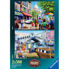 PUZZLE AMINTIRI DIN VACANTA 2X500 PIESE - RAVENSBURGER (RVSPA01272)