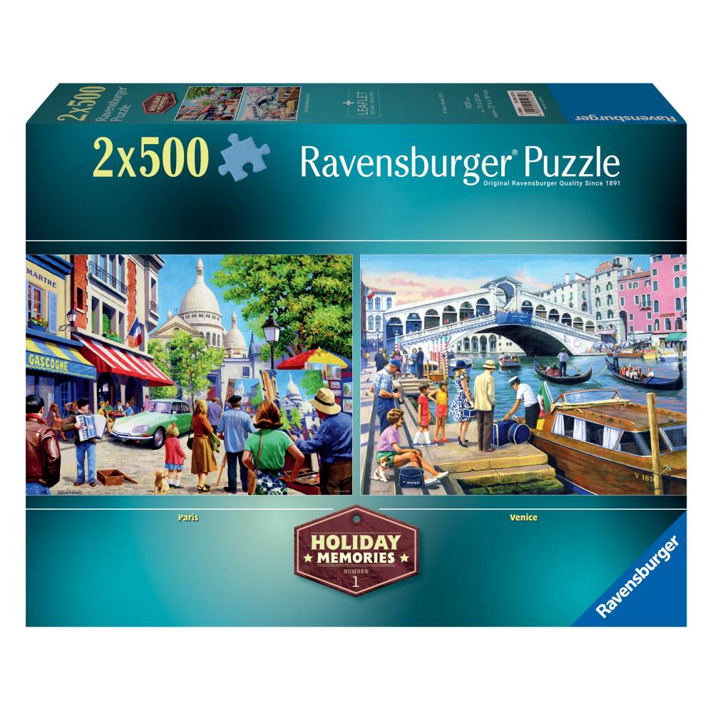 PUZZLE AMINTIRI DIN VACANTA 2X500 PIESE - RAVENSBURGER (RVSPA01272)
