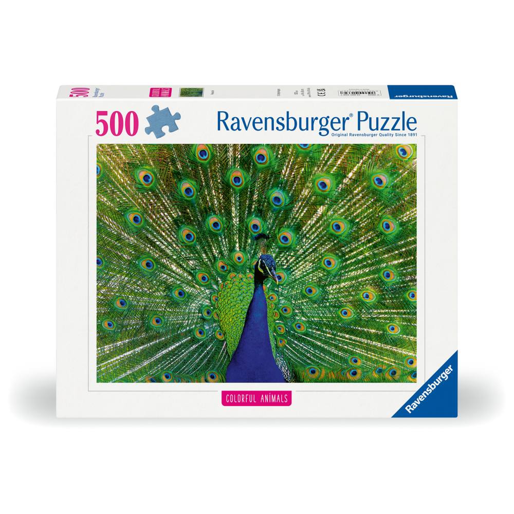 PUZZLE ANIMALE COLORATE PAUN 500 PIESE - RAVENSBURGER (RVSPA01332)