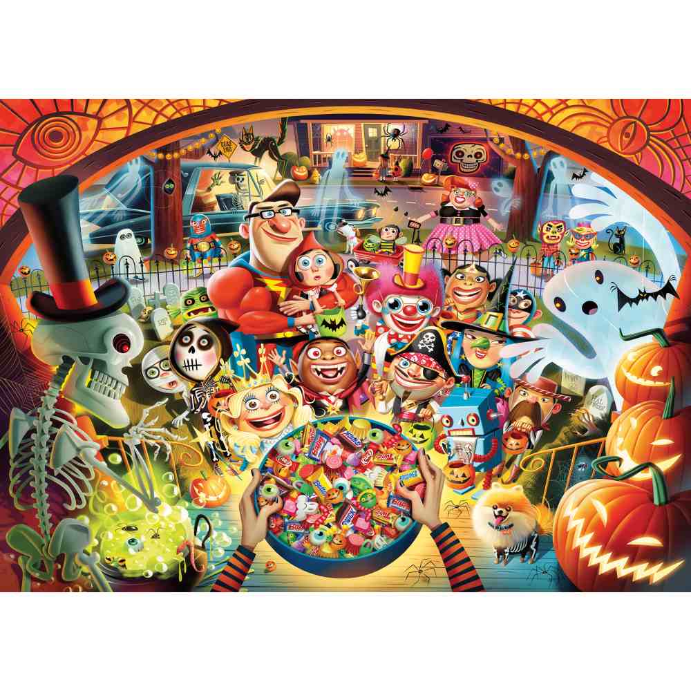 PUZZLE HALLOWEEN TRICK OR TREAT 1000 PIESE - RAVENSBURGER (RVSPA01348)