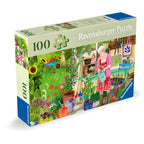 PUZZLE PENTRU VARSTNICI GRADINARIT CU SABLON DE IMAGINE SI SUPORT DIN CARTON 100 PIESE MARI XL - RAVENSBURGER (RVSPA01362)