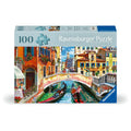PUZZLE PENTRU VARSTNICI VENETIA CU SABLON DE IMAGINE SI SUPORT DIN CARTON 100 PIESE MARI XL - RAVENSBURGER (RVSPA01365)