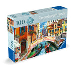 PUZZLE PENTRU VARSTNICI VENETIA CU SABLON DE IMAGINE SI SUPORT DIN CARTON 100 PIESE MARI XL - RAVENSBURGER (RVSPA01365)