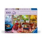 PUZZLE PENTRU VARSTNICI ANOTIMPURI MUZICALE CU SABLON DE IMAGINE SI SUPORT DIN CARTON 100 PIESE MARI XL - RAVENSBURGER (RVSPA01366)