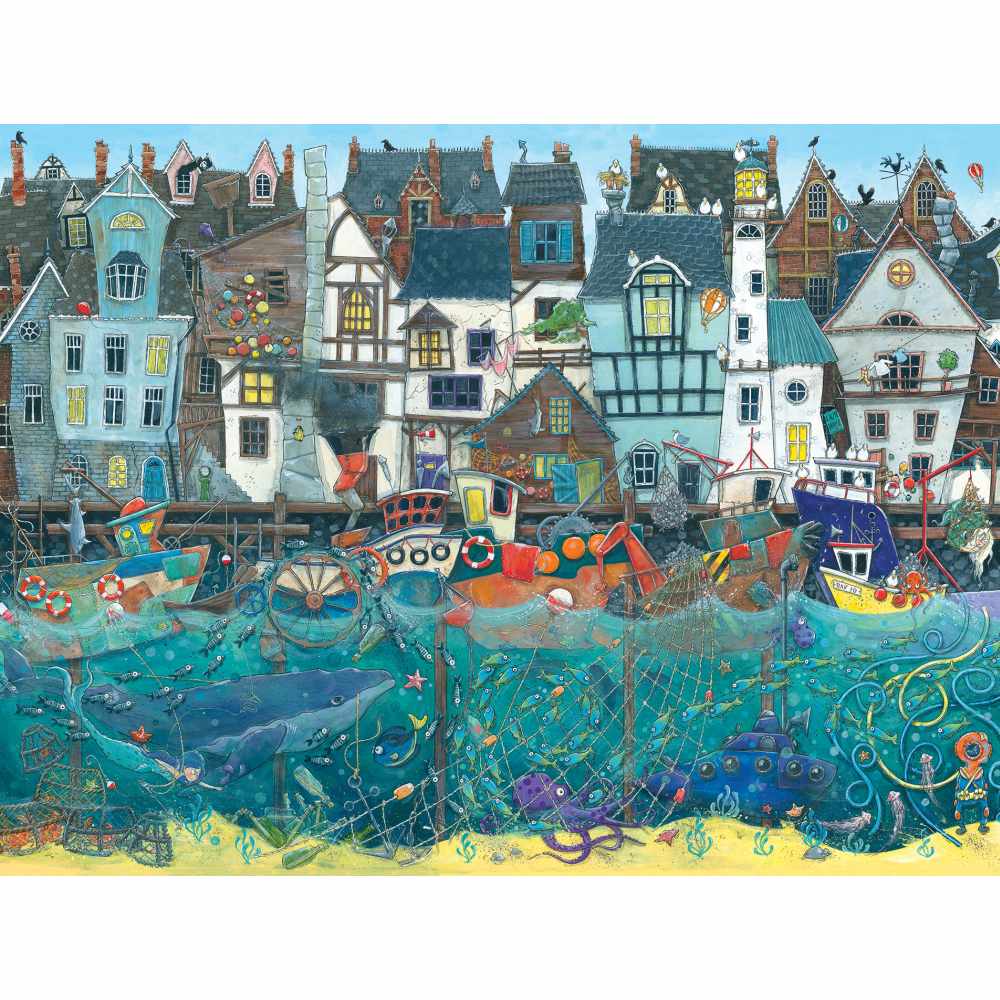 PUZZLE PORT CU MARE AGITATA 1500 PIESE - RAVENSBURGER (RVSPA01398)