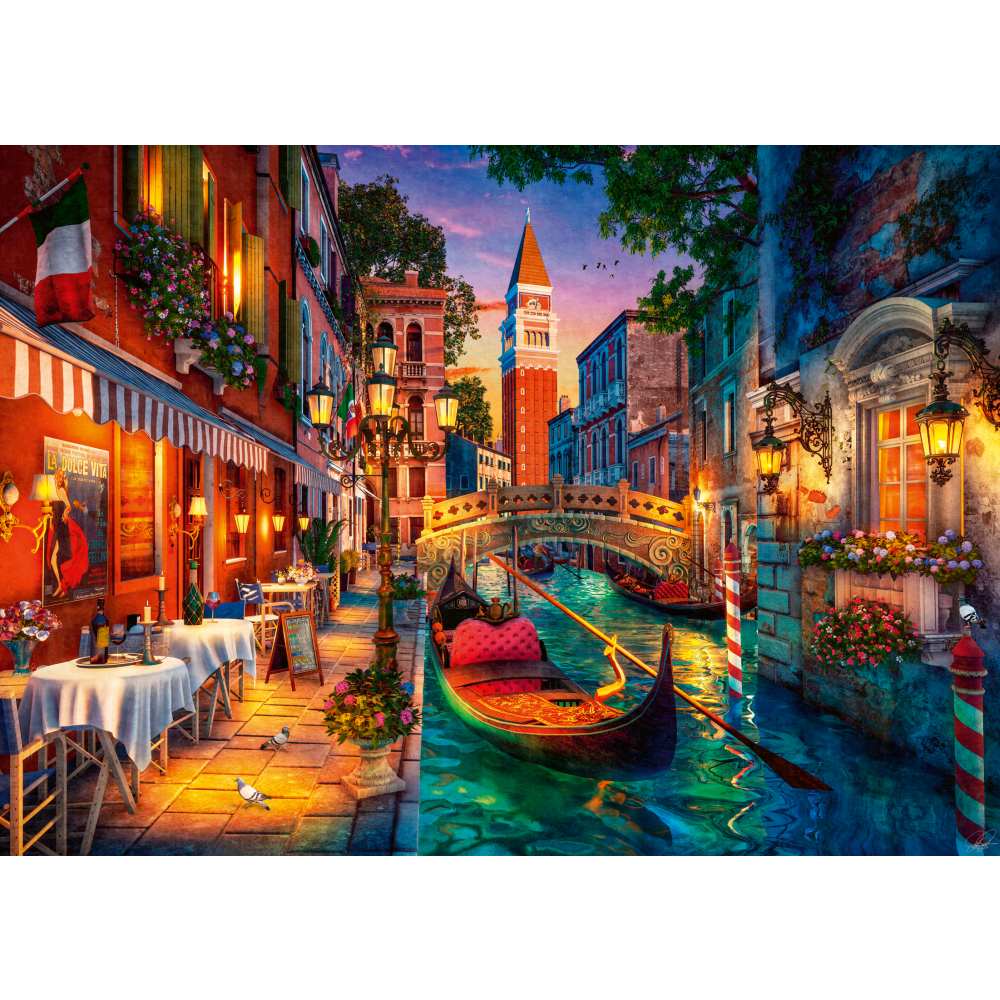 PUZZLE VENETIA IN LUMINA NOPTII 1000 PIESE - RAVENSBURGER (RVSPA01439)